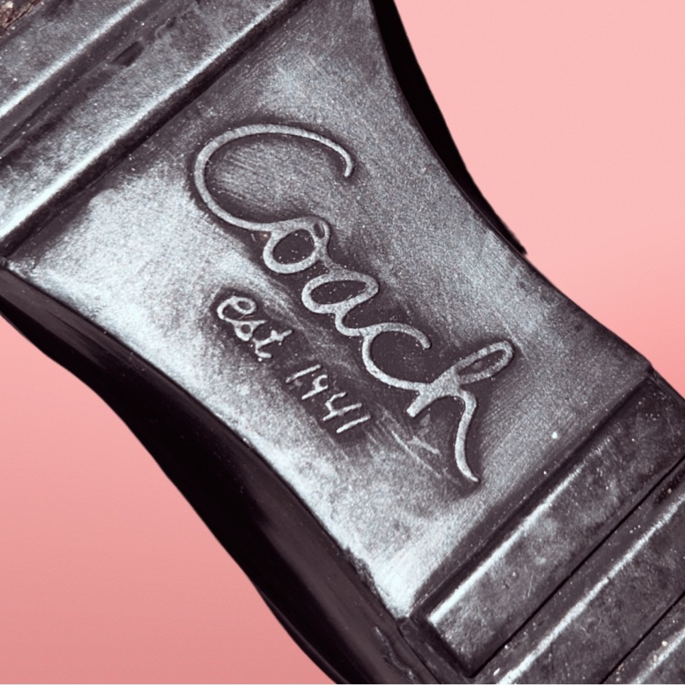 Women’s Coach Cantina A7368 wedge puffer Monogram boots. Size 6B (Worn Once) - Picture 2 of 5